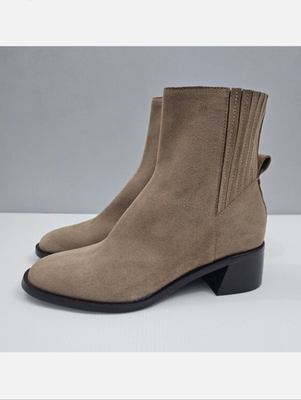Dolce Vita Linny H20 Chelsea Ankle Boot Size 7.5 Truffle Brown Suede Waterproof